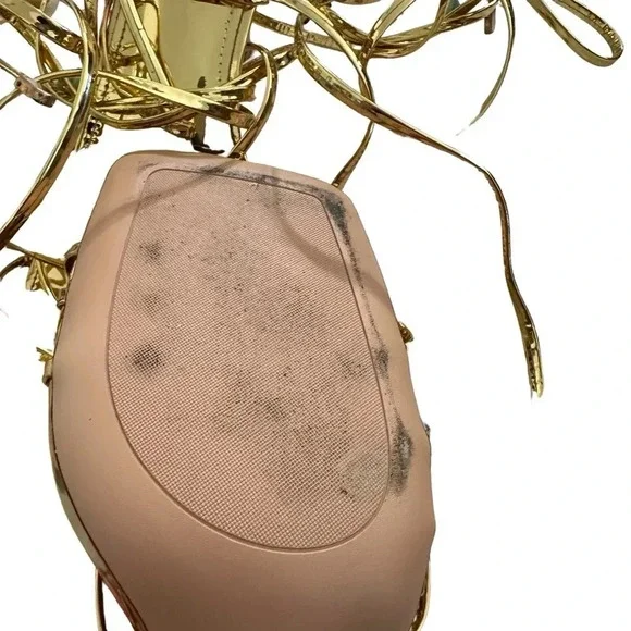 ISNOM Lace Up Heels Sandals for Women, Square Toe, Open Toe size 10 - Picture 6 of 6